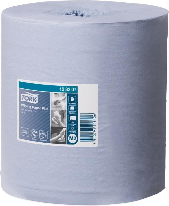 Image du produit Tork Wiping Paper Centre Roll Blue 6x157 (450 x)