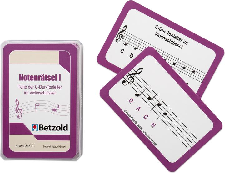 Produktbild Betzold Musik Notenrätsel I (Deutsch)