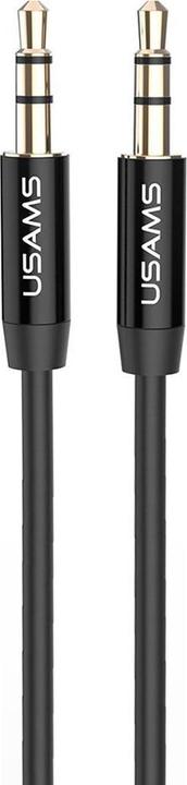 Produktbild Usams Adapter audio jack 3,5m 3,5m 1m czarnyblack YP101 YP01 (3.50 m, 3.5mm Klinke (AUX))