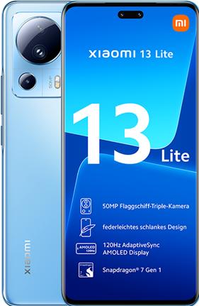 Immagine prodotto Xiaomi 13 Lite (128 GB, Azzurro, 6.55", Doppia SIM, 5G)