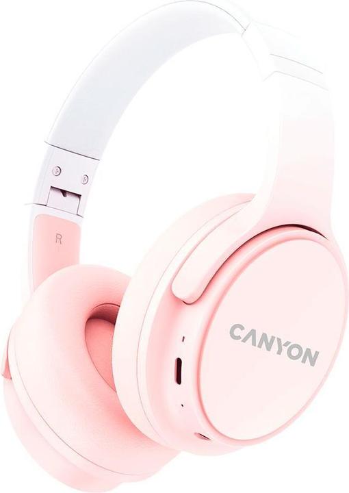 Immagine prodotto Canyon Auricolare Bluetooth OnRiff 4 On-Ear/BT5.3 rosa al dettaglio (Nessuna soppressione del rumore, 50 h, Senza fili)