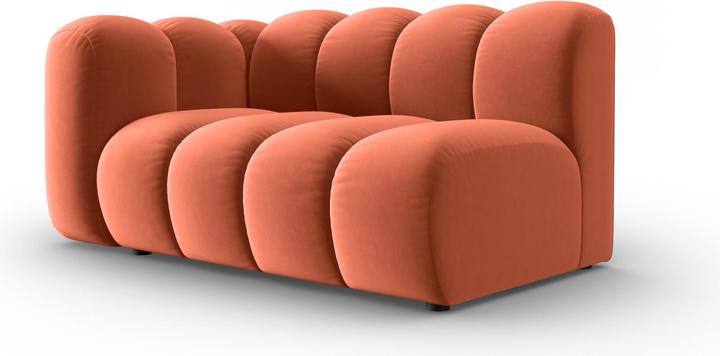Actual product image Micadoni Velvet Left Modular Sofa, "Lupine", 2 Seats, 145x95x70Made in Europe (2 person sofa, 3-seater, 4-seater)