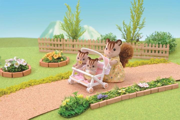 Actual product image Sylvanian Families Twin pushchairs