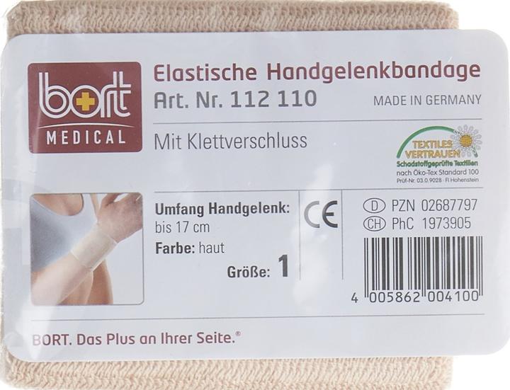 Immagine prodotto Bort Medical Benda da polso in velcro 8cm Gr1 -17cm skinf (1)