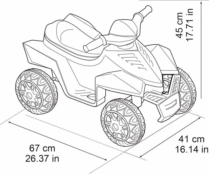 Produktbild Feber Quad Racy Red 6V (6 V)