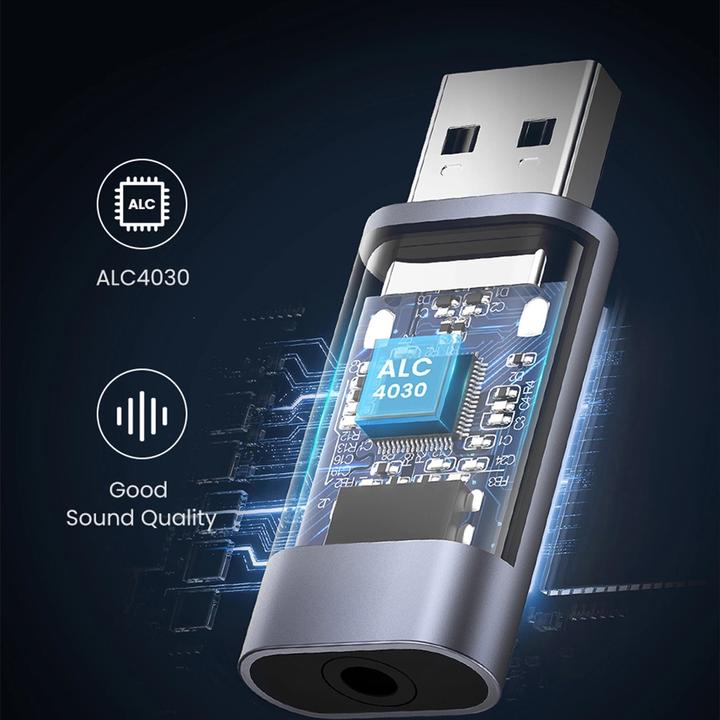 Produktbild Ugreen USB 2.0 auf Audio Adapter USB Soundkarte Stick (USB)