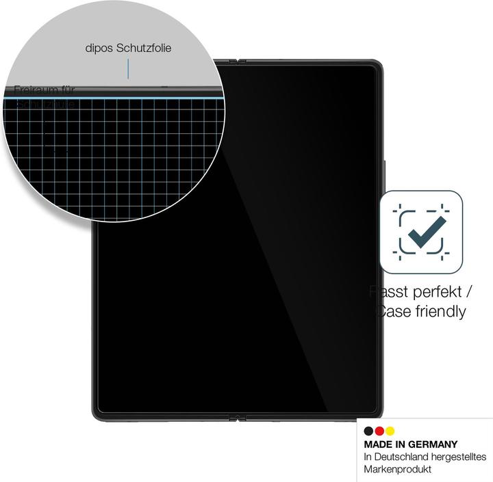 Image du produit Dipos Film de Protection d’écran Anti-Shock (2 pièce(s), Samsung Galaxy Z Fold4)