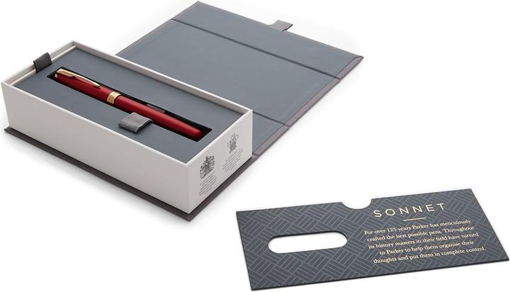 Actual product image Parker Pen Sonnet (Red, Gold, 1 x)
