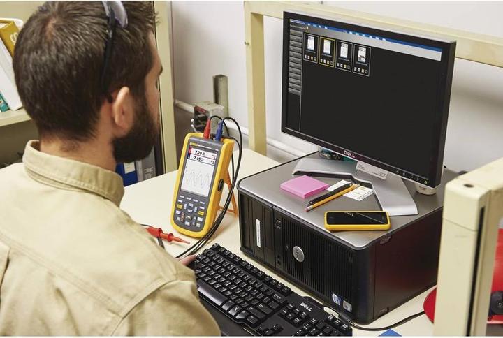 Image du produit Fluke Oscilloscope à main (scope meter) 124B/EU 4 (CAT IV 600V)