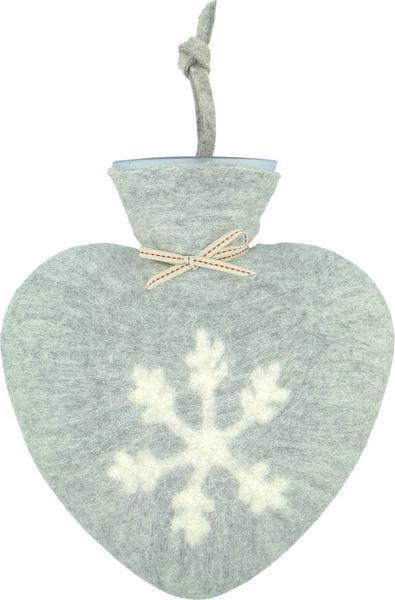 Dorothee Lehnen Wärmeflasche Snowflake, 0.7 l, grau (0.70 l)