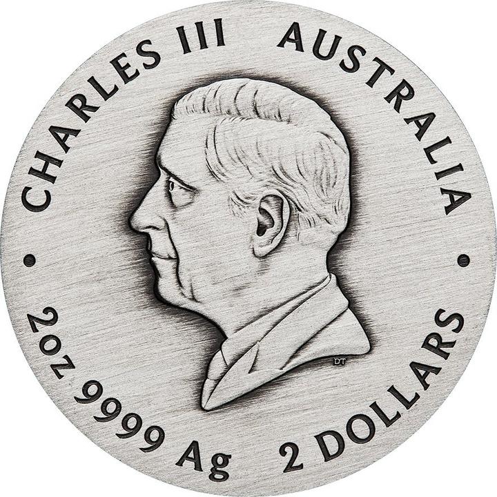 Actual product image The Perth Mint Silber Lunar III Schlange 2 oz - Antik Finish 2025 (999.90, 2025)