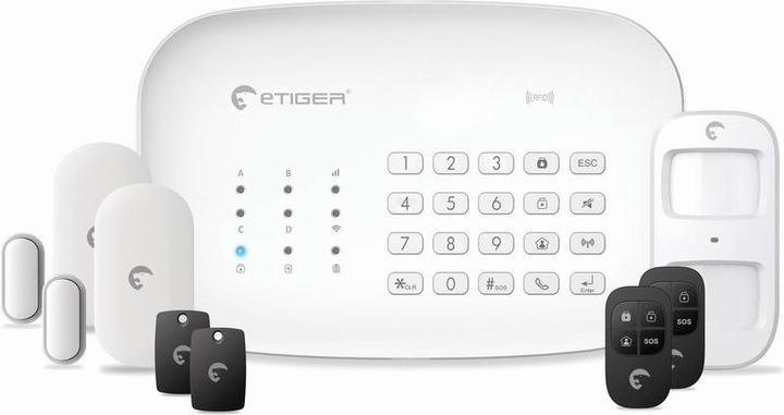 Produktbild eTiger S5 Smart Home Draadloos Alarmsysteem - WIFI - GSM functie - Inclusief Accessoire pakket