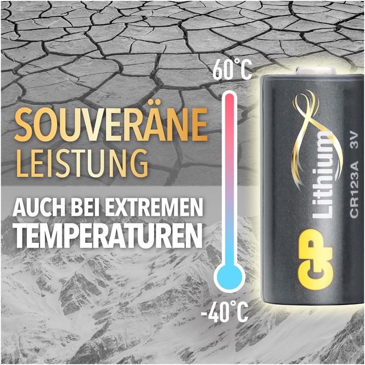 Productafbeelding GP Batteries Batterijen (1 Pcs., CR123A, 1400 mAh)