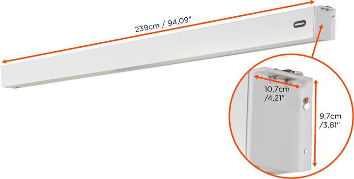 Produktbild Celexon V2.0 Batterie Professional Plus 220 x 165 cm Motorleinwand (64.96", 4:3)