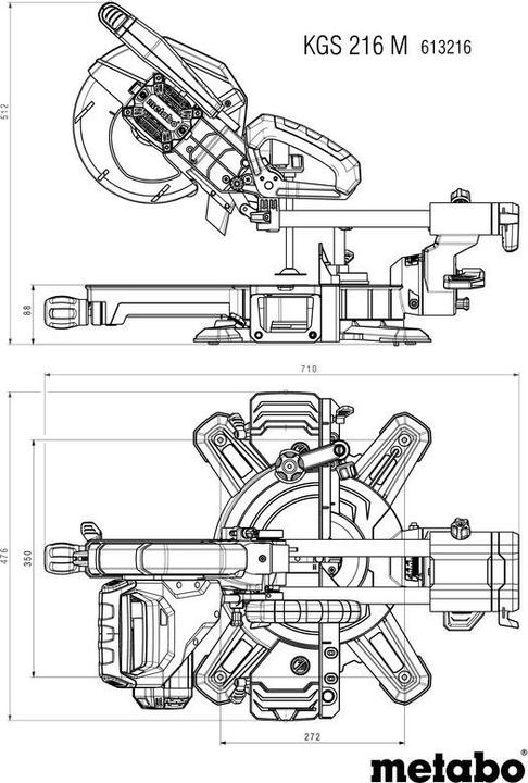 Produktbild Metabo Set KGS 216 M