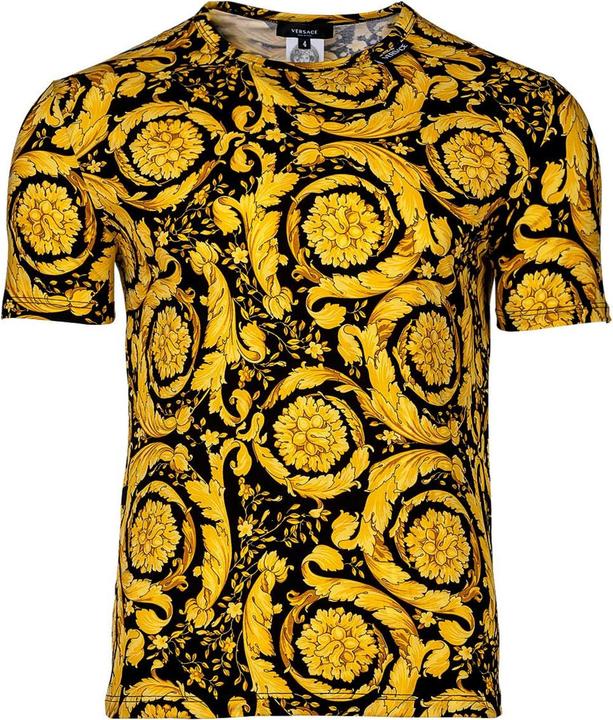 Actual product image Versace Underwear T-Shirt Stretch Organic Jersey Barocco Ss92 All Over - New Logo (XXL)