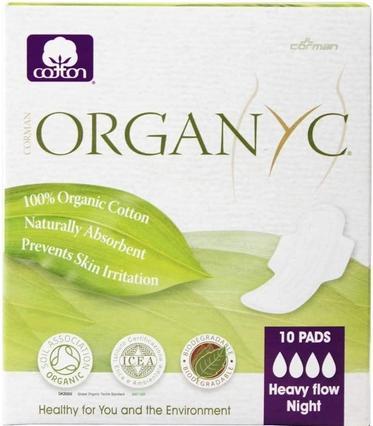 Actual product image Organyc Sanitary napkins (10 x, Sanitary pads)