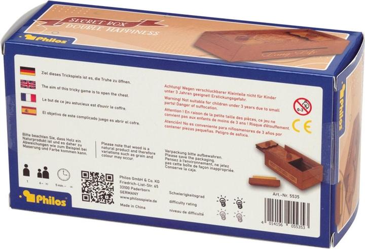 Actual product image Philos Secret Box Double Happiness (French, German, Italian)