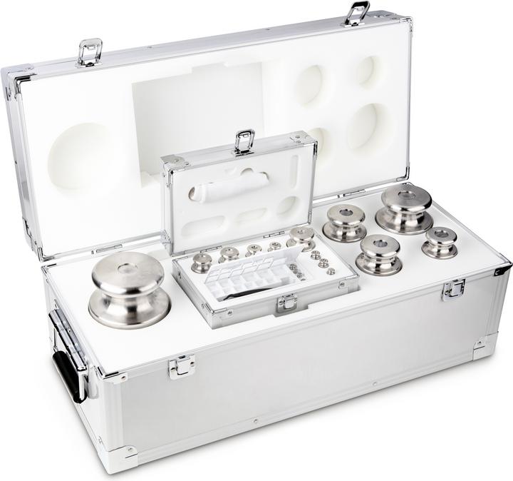 Actual product image Kern Sohn M1 1 g - 10 kg weight set in aluminium case, fine-turned stainless steel (344-096)