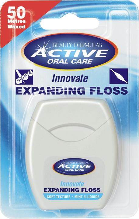 Beauty Formulas Active Oral Care - Expanding Floss Dental Mint Swell Made Of Fluorine 50 (50 m)
