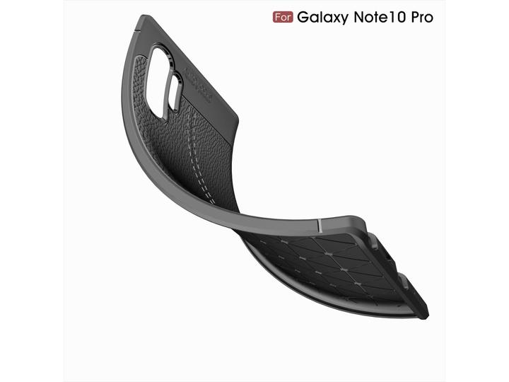 Produktbild Screenguard Samsung Galaxy Note10+ Hülle Leather Design TPU Cover (Samsung Galaxy Note 10+)