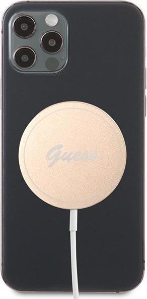 Produktbild Guess ład indukcyjna GUCBMSLRD 15W MagSafe złoty/gold (15 W)