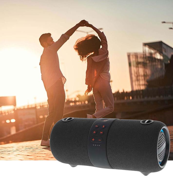 Produktbild Nedis Bluetooth-Lautsprecher - max. Batteriespielzeit: 6.5 Std - Handgerät - 40 W - Stereo - Eingeba (6.50 h, Netzbetrieb)