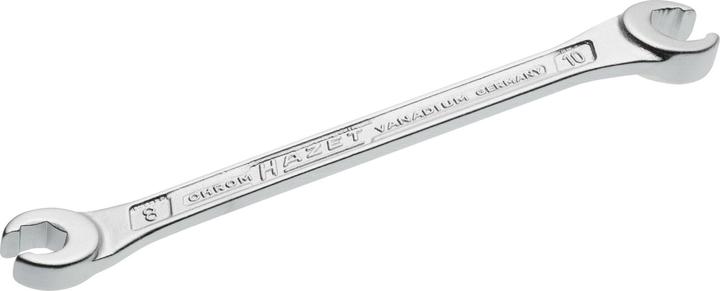 HAZET Doppel-Ringschlüssel ∙ offen 612-8X10 ∙ Aussen Sechskant Profil ∙ 8 x 10 mm (8 mm, 10 mm)