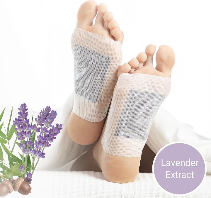 Produktbild InnovaGoods Detox Fusspflaster Lavender 10 Stück (Fussmaske)