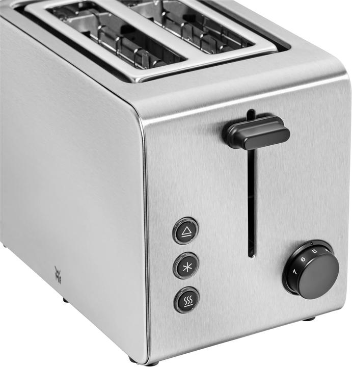 Actual product image WMF Stelio double-slot toaster with bread roll top and bagel function