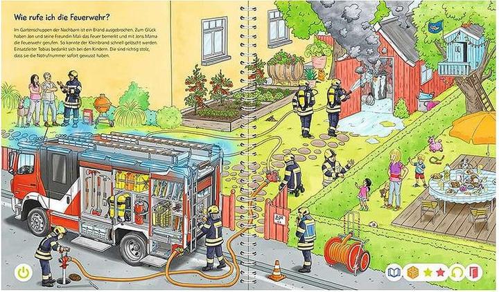 Immagine prodotto tiptoi Bei der Feuerwehr (Tedesco, Niklas Böwer, Daniela fuggire, 2022)