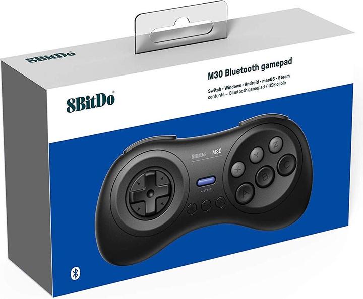 Actual product image 8bitdo M30 Bluetooth Wireless Pad (Windows, Android, Linux, Switch, Raspberry Pi 3)