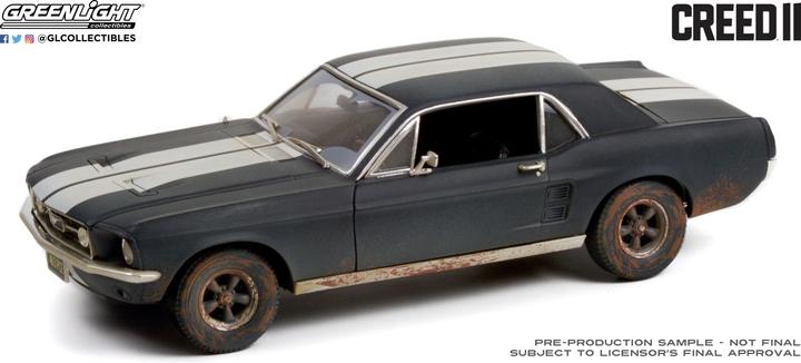Produktbild 1967 Ford Mustang Coupé, matte black w/white strip