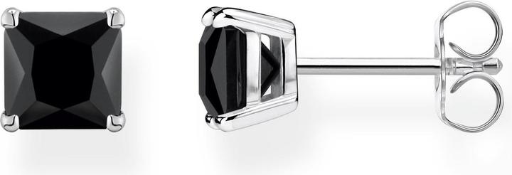 Thomas Sabo Ohrstecker Schwarzer Stein (925er Silber)