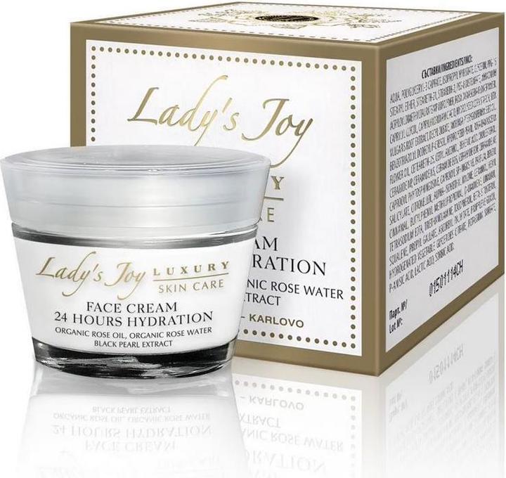 Bulgarian Rose Lady's Joy Luxury 24h Face Cream 50ml mit Bio-Rosenöl und Bio-Rosenwasser (50 ml, 24h Creme)