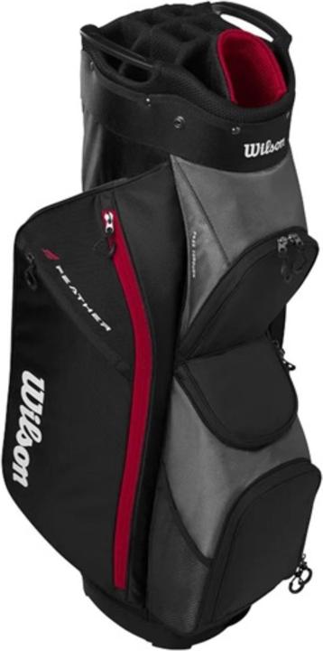 Produktbild Wilson - Feather Cartbag – Black/Red/Grey