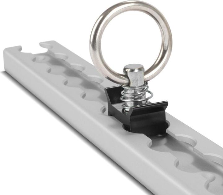 Produktbild Stahlwerk Zurrschienen 2er Set mit Zurrösen 30 cm Aluminium Airlineschiene