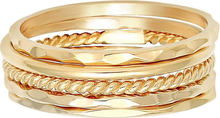 Actual product image Elli Band Ring, Geo, Ring Set (64, 925 Silver)