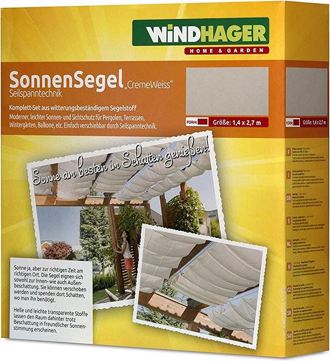 Produktbild Windhager Seilspannmarkiese Set (270 x 140 cm)