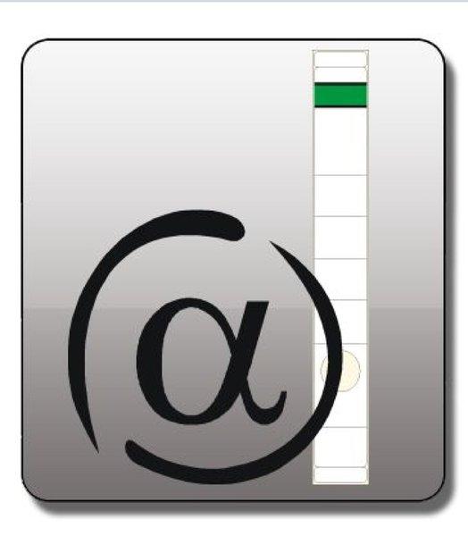 Produktbild Alpha-Label Rückenschild schmal lang weiss
