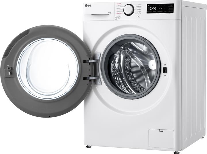 Image du produit LG F4R3011NSWB Lave-linge 11kg AI DD, Classe A-10%, 1400 tr/min, Lavage vapeur (11 kg, Gauche)
