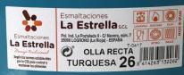 Produktbild Esmaltaciones La Estrella rechteckiger Topf mit Deckel 26cm türkis (26 cm, Pfannenset + Topfset, Stahl)