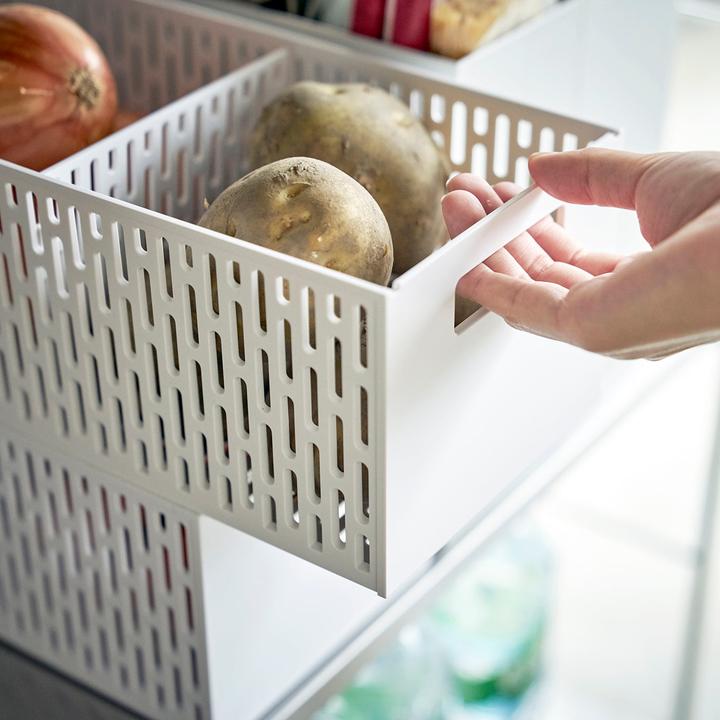 Actual product image Yamazaki TOWER vegetable basket (1 x, 15 x 32 x 12 cm)