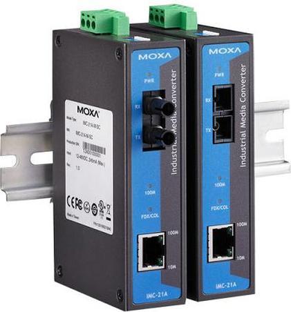 Image du produit Moxa IMC-21A-M-ST-T - convertisseur de média - 100Mb LAN