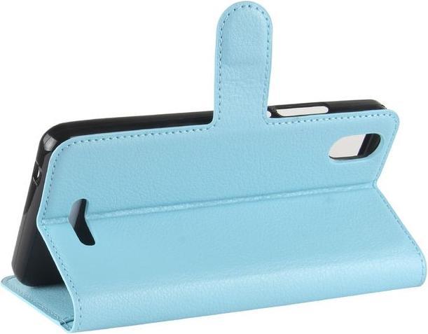 Produktbild MU Classic Magnetische Leder Hülle mit Litchitextur (Wiko Lenny 4 Plus)