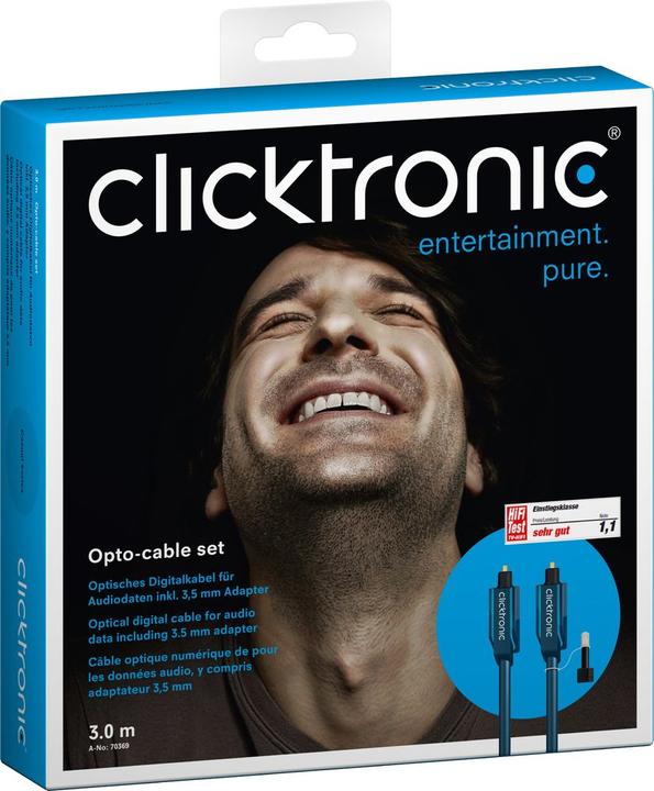 Immagine prodotto clicktronic Set di cavi optoelettronici (3 m, Ottico)
