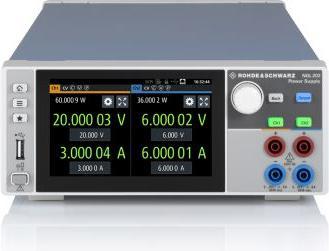 Rohde & Schwarz Two-channel power supply, 0 V to 20 V,ma