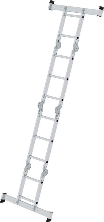 Actual product image Munk Aluminium multi-purpose ladder, incl. working platform, 10 rungs. (Multi-purpose ladder, 30 cm)