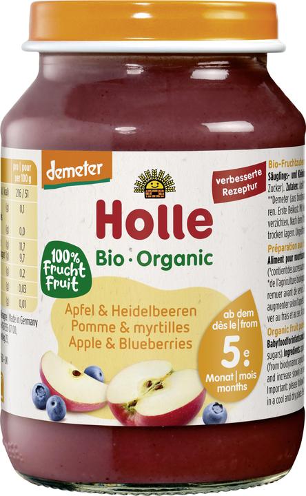 Image du produit Holle pomme et myrtille (190 g)