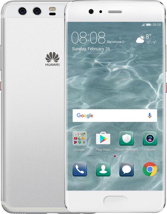 Actual product image Huawei P10 (64 GB, Mystic Silver, 5.10", Single SIM, 20 Mpx, 4G)